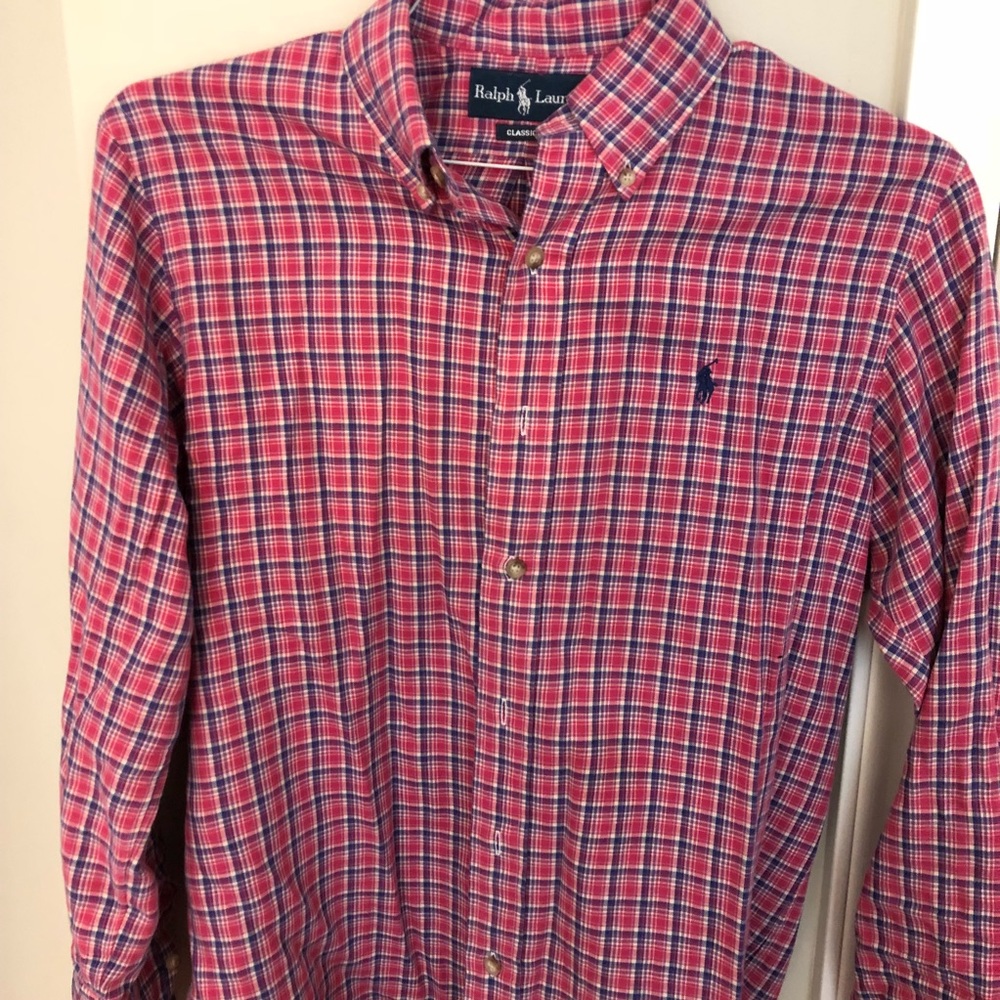 Polo Button Down Shirt - Flannel like